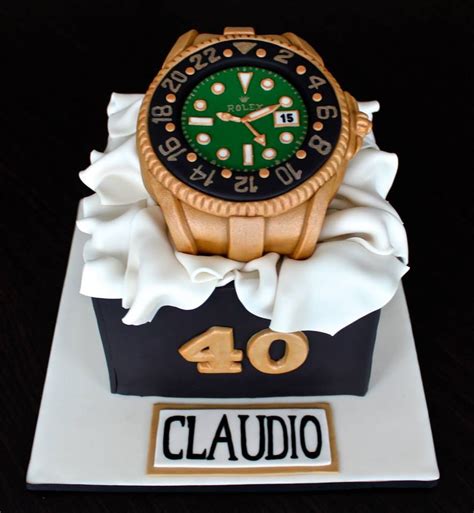 fondant rolex watch|Watch cake topper .